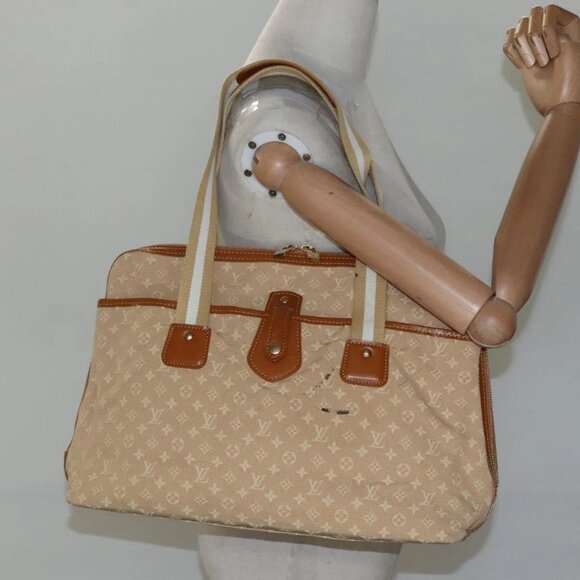 LOUIS VUITTON Monogram Mini Kabamari Kate Tote Bag Beige M92492 LV Auth 116839 - Picture 14 of 16